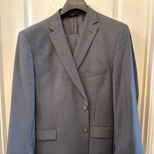 Jos. A. Bank 2 Piece Mens Suit 50R /40x30 Dark Gray Two Button